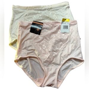 BALI Tummy Solutions set of 2 brief panty shaper size medium NWT